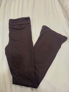 Streetwear Society Foldover Flare Pants Size M Brown